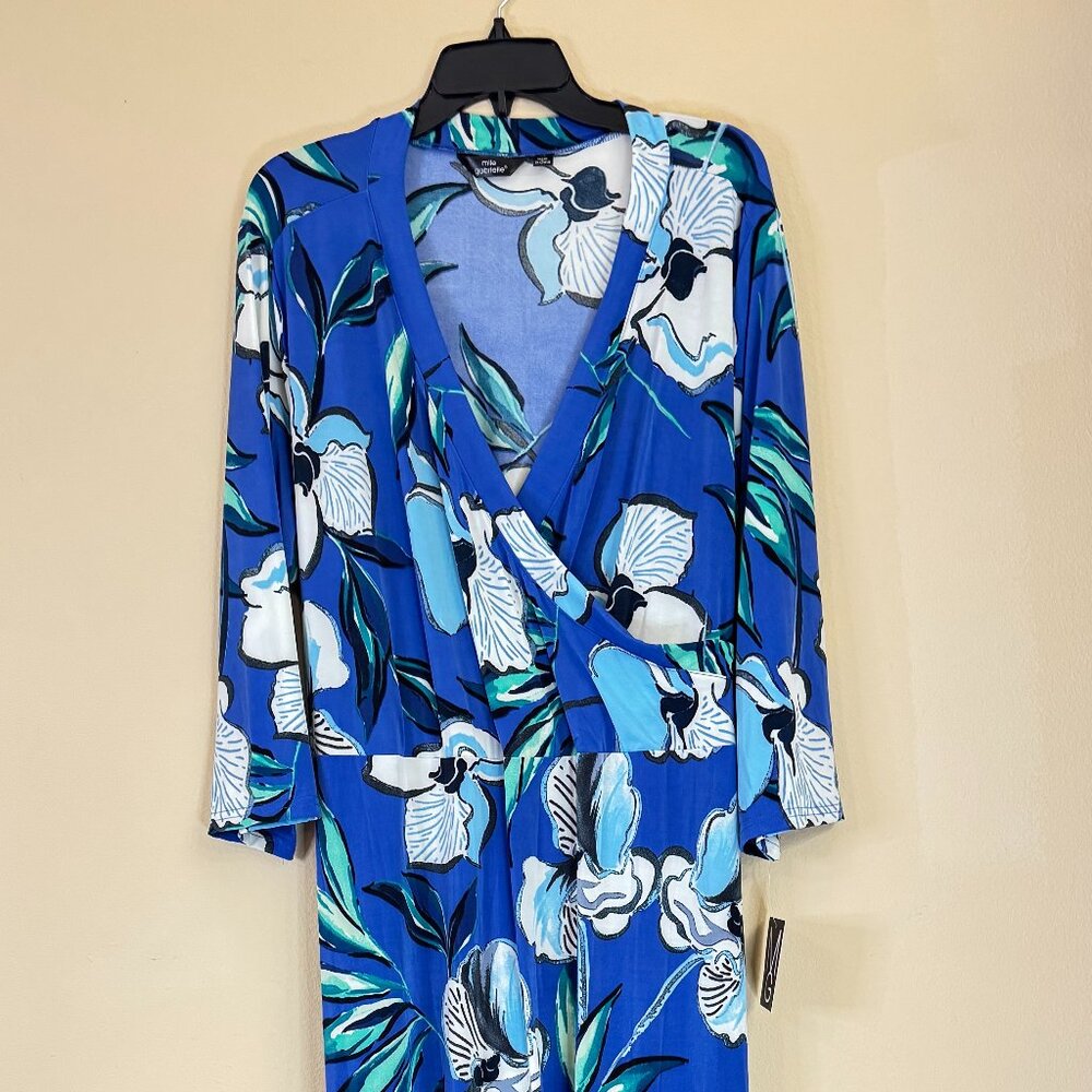 Multi-Color Print Dress by Mlle Gabrielle.  2X. NWT